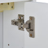 White Mirrored Wall Mounted Bathroom Cabinet Storage Cupboard Adjustable Shelf