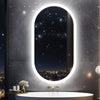 Oval Ultra Bright LED Bathroom Mirror Elliptical Anti-Fog Smart Dimmable Vanity