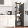 Vintage Bookshelf w/ 5 6 Tier Shelves Stand Shelf Multifunctional Display Shelf