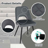 Dining Chair Set of 2 Accent Chair w/ High-density Sponge Cushion