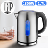 2200W 1.7L Electric Kettle Quiet Fast Boil Stainless Steel Jug Overheat Protect