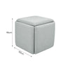 5in1 Stackable Storage Ottoman Seat Stool Toy Nesting Box Linen/PU Pouffe Chairs
