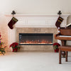 Electric Heater 40-100in LED Fireplace Media Wall Fire Insert/ Wall Mount/ Stand