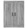 Wall Mounted Cabinet Grey Sonoma 69.5x34x90 cm Engineered Wood