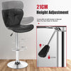 2x Bar Stools Gas Lift Swivel Stools Home Breakfast Pub Counter Chair PU Leather