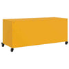 TV Cabinet Stand Unit - Mustard Yellow Cold-rolled Steel Media Console B8F6