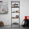 5 Tier Metal Storage Rack/Shelving Wire Shelf Kitchen/Office/Garage Stand Unit