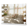 LED Lighted Makeup Mirror Hollywood Vanity Mirror with 15 Diamond Dimmable Bulbs