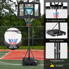 Portable Basketball Hoop for Both Youth and Adults Height Adjustable 1.35-3.05m