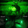 Tactical 8000LM Flashlight Lamp Hunting Air Rifle Torch Scope Mount Green Light