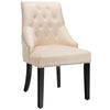 Modern Button-Tufted Dining Chair Upholstered Side Chair with Nail head Trim