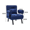 3 IN 1 Folding Lazy Sofa Bed Single Sleeper Seat 6-Position Adjustable w/Pillow