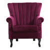 Wing Back Fireside Armchair Elegant Queen Anne Chair Living Room Home Club Sofa