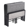 Folding Bed & Padded Pad Portable Foldable Guest Bed Footboard & Headboard uk