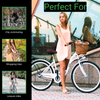 Ecosmo 26" Wheel Folding Ladies Women City Bicycle Bike 7 SP, 17" -26LF08W+B