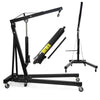 1 Ton 1000KG Trolley Engine Crane Stand Hoist lift Jack Hydraulic Folding Black