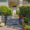 Outdoor Porch Deck Hand Rail Iron Handrail Stair Railing Fit 1-4 Steps Handrail