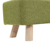 Green Fabric Shoes Chaning Stool Hallway Chair Footstool Side Bench Low Seat UK