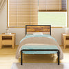 Simple Budget metal bed Single bed Frame w/Mattresses Option Bedroom Furniture