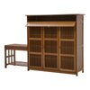 Large Wooden Shoe Rack Shelf Shoes Cabinet With Soft Seat Bench Footwear Storage