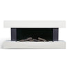 2KW Fireplace Surround Suite Wall Mounted Electric Fire 7 LED Flame Stove Remote