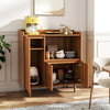 3 Doors Wooden Sideboard Cabinet Cupboard Unit Storage Furniture With Table Top