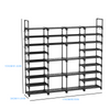 4 Row 9 Tier Shoe Rack Metal Tall Shoe Shelf Space Saving Shoe Organizer UK
