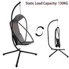 Foldable Garden Hanging Egg Chair w/Stand Outdoor Seat Cloth Swing Hammock Patio