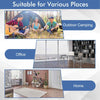 Guest Bed Rollaway Folding Bed with Sturdy Steel Frame & Memory Foam Mattress