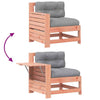 CIADAZ Garden Armrest Sofa with Cushion Solid Wood , Garden Furniture, N4H2