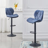 2 Pcs Faux Leather PU Bar Stools Diamond Seat Kitchen Modern Salon Pub Chairs