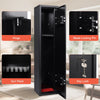 Gun Cabinet Storage 6 Shotgun Heavy Duty Steel Safe Rifke Key Locks Home Black