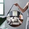 Wall Mounted Bathroom Mirror Cosmetic Makeup Shaving Mirror HD Glass Metal Frame
