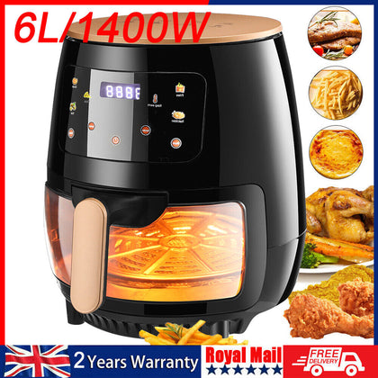 6L Air Fryer Digital Kitchen Oven Oil Free Low Fat Healthy Frying Cooker Xxgjwed