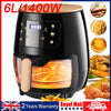 6L Air Fryer Digital Kitchen Oven Oil Free Low Fat Healthy Frying Cooker Xxgjwed