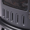 Black Electric Fireplace Log Burning Flame Stove Fire Heater Thermal Wood 1800W