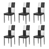 2/4/6 Dining Chairs Side Chairs High Back Velvet/Faux Leather Padded Seat Home