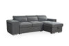 New Universal Corner Sofabed with Storage Adjustable Headrests & Footstools