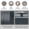 Metal Galvanized Steel Garden Shed Outdoor Bike Storage House Tool Sheds Roof