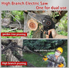 2-in-1 Cordless Pole Saw & Mini Chainsaw 6 Inch, 21V Handheld Electric Chain