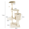 Large Cat Tree Tower Activity Centre House Scratching Post Condo Kitten Climbing