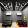 14 x Hexagon LED Lighting Car Detail Home Garage Workshop Retail Lighting Barber