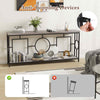 Heavy-duty Metal Frame Extra Long Sofa Table Behind Couch Console Table