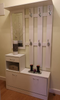 Hallway Shoe Storage Unit Coat Rack Stand White Bench Shelf Cabinet Mirror Hooks