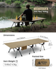 Onetigris Lightweight Folding Camping Cot Bed with Adjustable Height for Outdoor