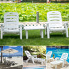 1/2X Sun Lounger Outdoor Garden Chair 5 Position Adjustable Patio Sunlounger Bed