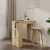Juroupi Bar Table with Shelf Sonoma Oak 102x50x103.5 Engineered Wood,Bar D9I9