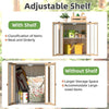 Garden Storage box Shed Small, Wooden-Patterned Tool Shed with Adjustable Shelve