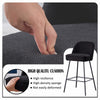 2X Breakfast Bar Stools Thickened Pad Linen Dining Chairs for Counter Kitchen