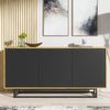 160cm Loft Retro Industrial Sideboard I Vintage Oak TV Unit Cabinet Cupboard